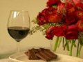 Dark chocolate and red wine are the heart-healthy food, drink of love